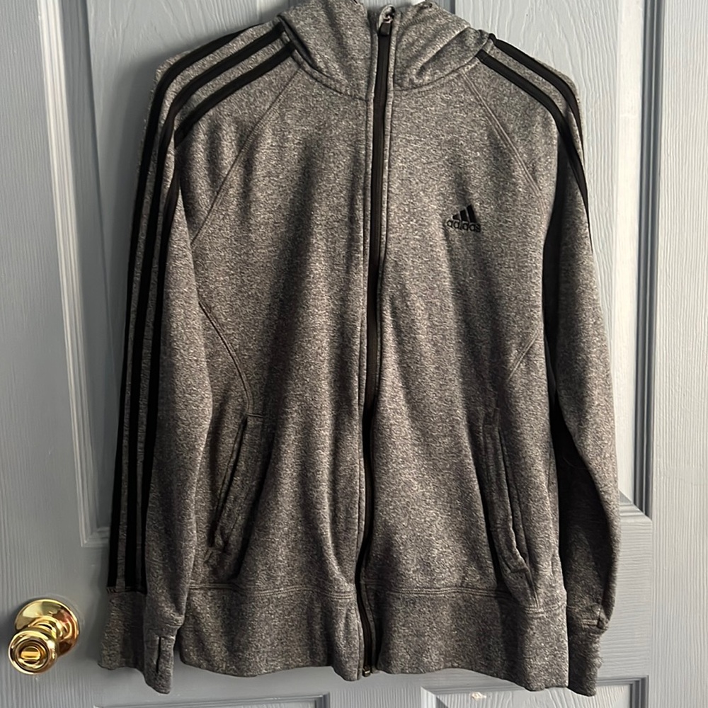 Adidas, medium, black and gray